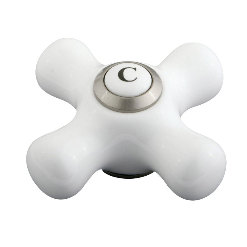 Porcelain Cross Handle (Cold Side)
