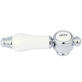 Brass with Porcelain Lever Handle (Hot Side)