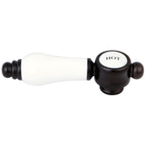 Brass with Porcelain Lever Handle (Hot Side)