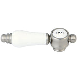 Brass with Porcelain Lever Handle (Hot Side)