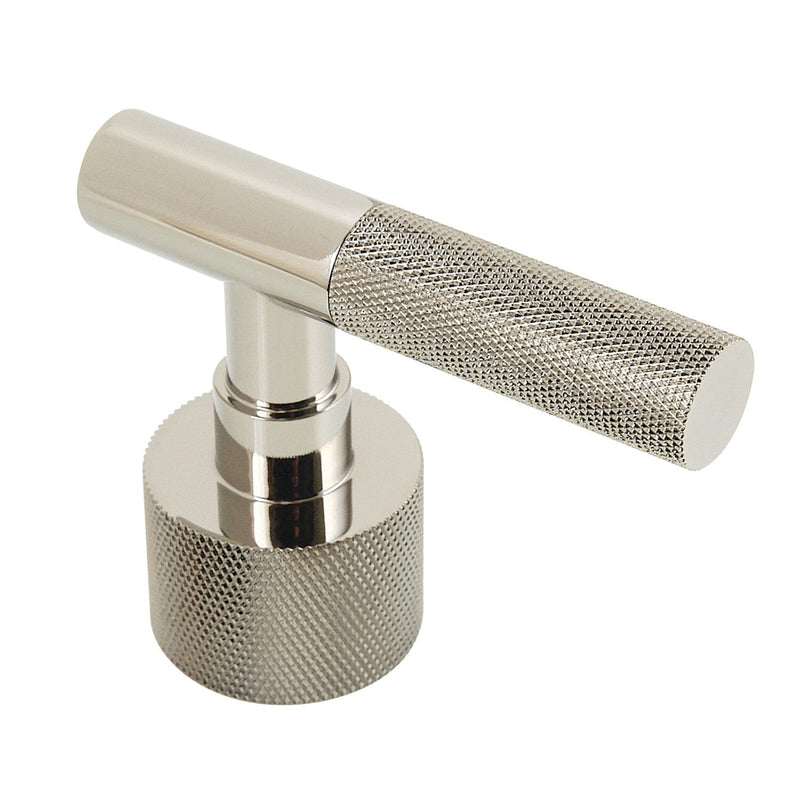 Convergent Brass Knurled Lever Handle
