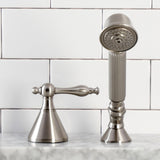 Deck Mount Hand Shower with Diverter for Roman Tub Faucet