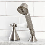 Deck Mount Hand Shower with Diverter for Roman Tub Faucet