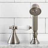 Deck Mount Hand Shower with Diverter for Roman Tub Faucet