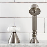 Deck Mount Hand Shower with Diverter for Roman Tub Faucet