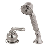 Deck Mount Hand Shower with Diverter for Roman Tub Faucet