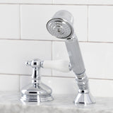 Deck Mount Hand Shower with Diverter for Roman Tub Faucet