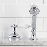 Deck Mount Hand Shower with Diverter for Roman Tub Faucet