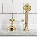 Deck Mount Hand Shower with Diverter for Roman Tub Faucet