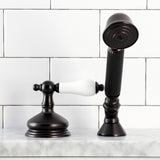 Deck Mount Hand Shower with Diverter for Roman Tub Faucet