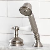 Deck Mount Hand Shower with Diverter for Roman Tub Faucet