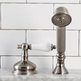 Deck Mount Hand Shower with Diverter for Roman Tub Faucet