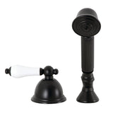 Vintage Deck Mount Hand Shower with Diverter for Roman Tub Faucet