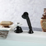 Vintage Deck Mount Hand Shower with Diverter for Roman Tub Faucet