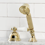 Vintage Deck Mount Hand Shower with Diverter for Roman Tub Faucet
