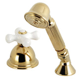 Vintage Deck Mount Hand Shower with Diverter for Roman Tub Faucet