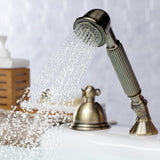 Vintage Deck Mount Hand Shower with Diverter for Roman Tub Faucet