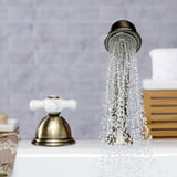 Vintage Deck Mount Hand Shower with Diverter for Roman Tub Faucet