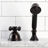 Deck Mount Hand Shower with Diverter for Roman Tub Faucet
