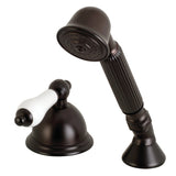 Vintage Deck Mount Hand Shower with Diverter for Roman Tub Faucet