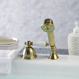 Vintage Deck Mount Hand Shower with Diverter for Roman Tub Faucet