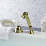 Vintage Deck Mount Hand Shower with Diverter for Roman Tub Faucet