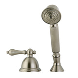Vintage Deck Mount Hand Shower with Diverter for Roman Tub Faucet