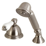 Vintage Deck Mount Hand Shower with Diverter for Roman Tub Faucet