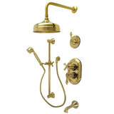 Restoration Thermostatic Tub and Shower System