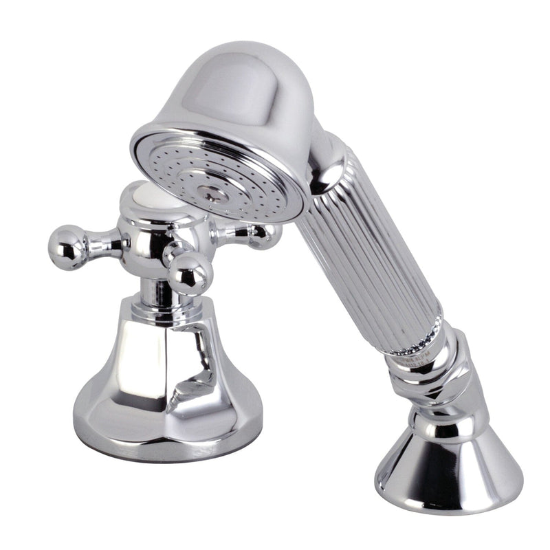 Deck Mount Hand Shower with Diverter for Roman Tub Faucet