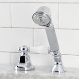 Deck Mount Hand Shower with Diverter for Roman Tub Faucet