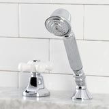Deck Mount Hand Shower with Diverter for Roman Tub Faucet