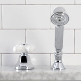 Deck Mount Hand Shower with Diverter for Roman Tub Faucet