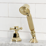 Deck Mount Hand Shower with Diverter for Roman Tub Faucet