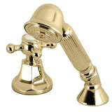 Deck Mount Hand Shower with Diverter for Roman Tub Faucet