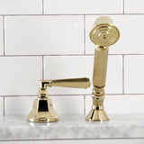 Deck Mount Hand Shower with Diverter for Roman Tub Faucet