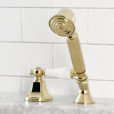 Deck Mount Hand Shower with Diverter for Roman Tub Faucet