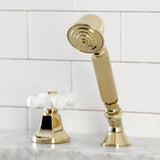 Deck Mount Hand Shower with Diverter for Roman Tub Faucet