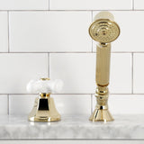 Deck Mount Hand Shower with Diverter for Roman Tub Faucet
