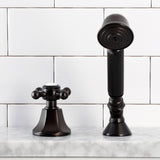 Deck Mount Hand Shower with Diverter for Roman Tub Faucet