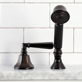 Deck Mount Hand Shower with Diverter for Roman Tub Faucet