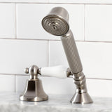 Deck Mount Hand Shower with Diverter for Roman Tub Faucet