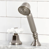 Deck Mount Hand Shower with Diverter for Roman Tub Faucet