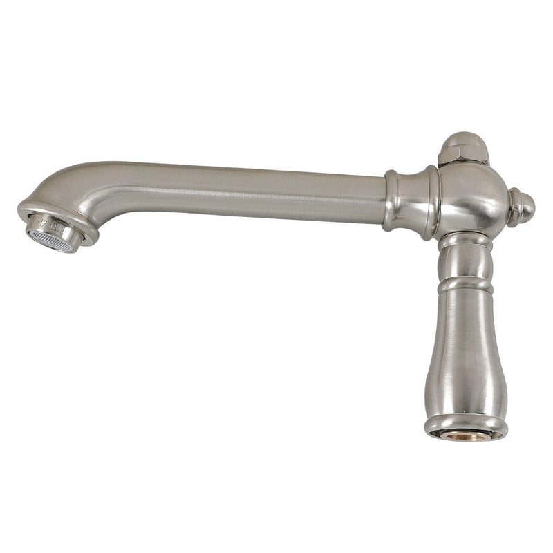 English Country 6-5/8" Brass Faucet Spout, 1.2 GPM