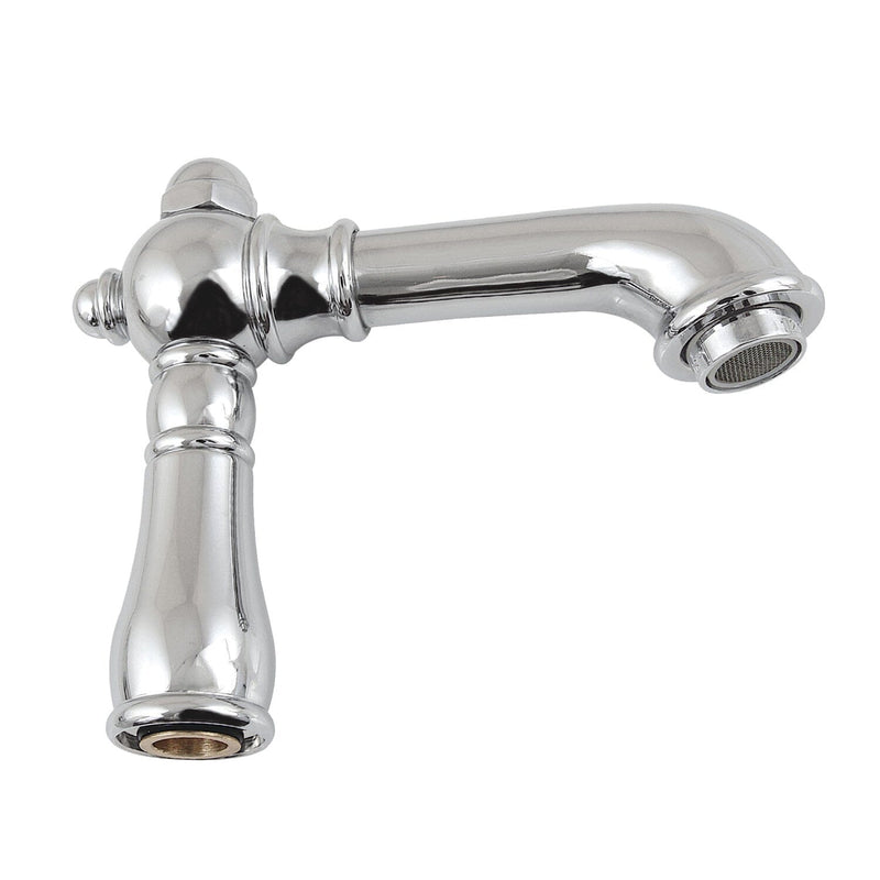 English Country 4-1/2" Brass Faucet Spout, 1.2 GPM