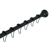 Edenscape 60-Inch to 72-Inch Adjustable Shower Curtain Rod with Rings Combo