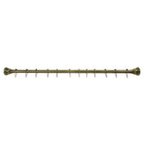 Edenscape 60-Inch to 72-Inch Adjustable Shower Curtain Rod with Rings Combo