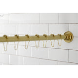 Edenscape 60-Inch to 72-Inch Adjustable Shower Curtain Rod with Rings Combo