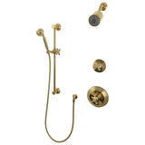 Pressure Balanced Shower System with Slide/Grab Bar and Hand Shower