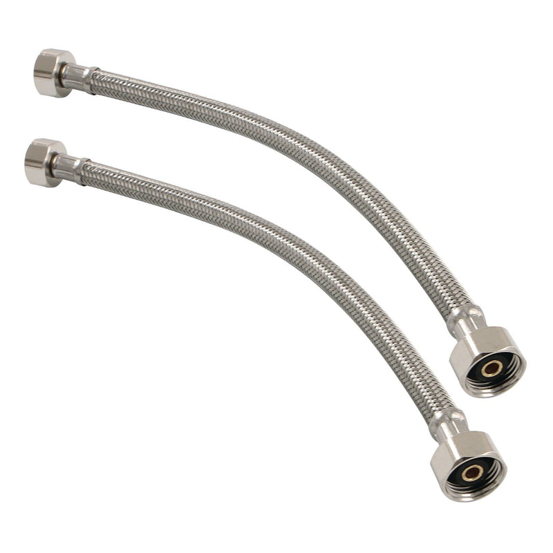 Steeloom 12" Supply Line, Female 1/2" NPSM x Female 1/2" NPSM